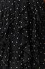 Women's Dress New Season Fashion Black Polka Dot Flounced Chiffon Lined Mini Woven Dress