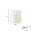 LIEI Ivory White Smokeless Wedding Candle