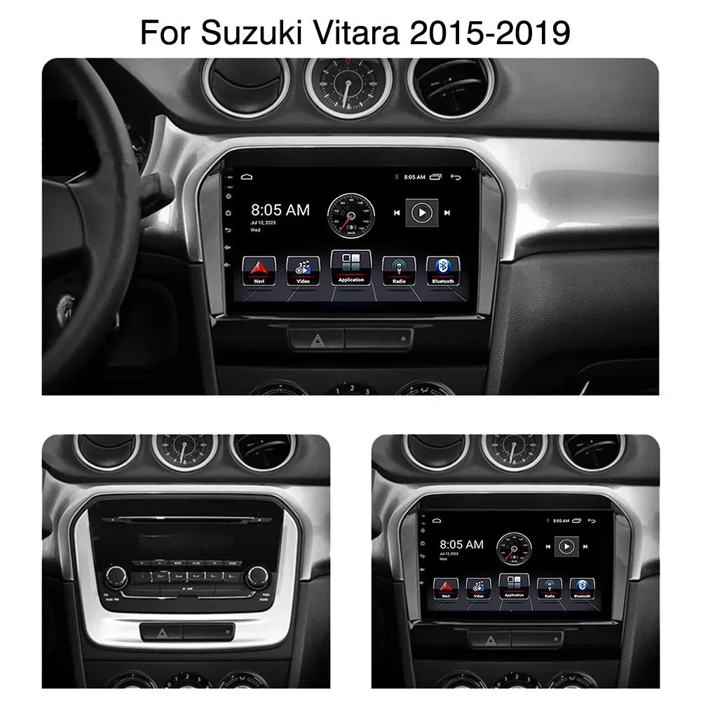 4G Android 13 Radio For Suzuki Vitara 2017 2018 2019 2020 Car stereo Multimedia Player Carplay Auto GPS navigation