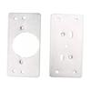 2pcs Cabinet Hinge Fixing Plate Bracket Hinge Repair Kit Plates Board Stainless Steel Hinge Boards for Drawer Furniture Shelves