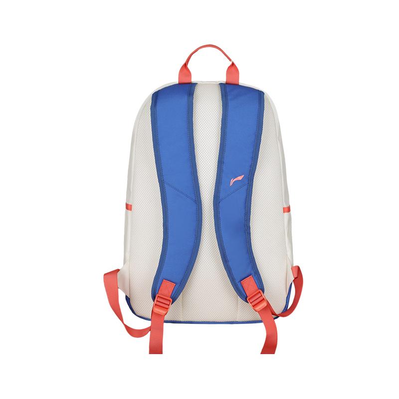 New LiNing Polyester Backpack Regular Unisex White Blue ABSV313-39