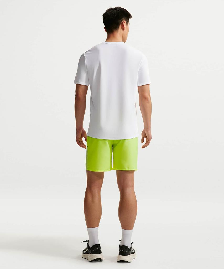 NIKE Miler Dry-Fit Uv Protection Short Sleeve Running Top M - White / If2083-100