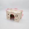 Hamster Solid Wood Villa: Nest, Hideaway, Toy & Ornament for Small Pets