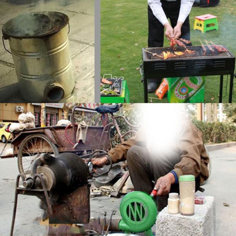 Outdoor Cooking BBQ Fan Portable Hand Crank Fan Air Blower Grill Picnic Camping Stove Accessories Barbecue Fire Tools