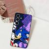 S-SonicS Anime Phone Case For Samsung S 24 Fe 25 Ultra Plus 20 Lite 21 30 22 23 24 22 Ultra 5G Fundas