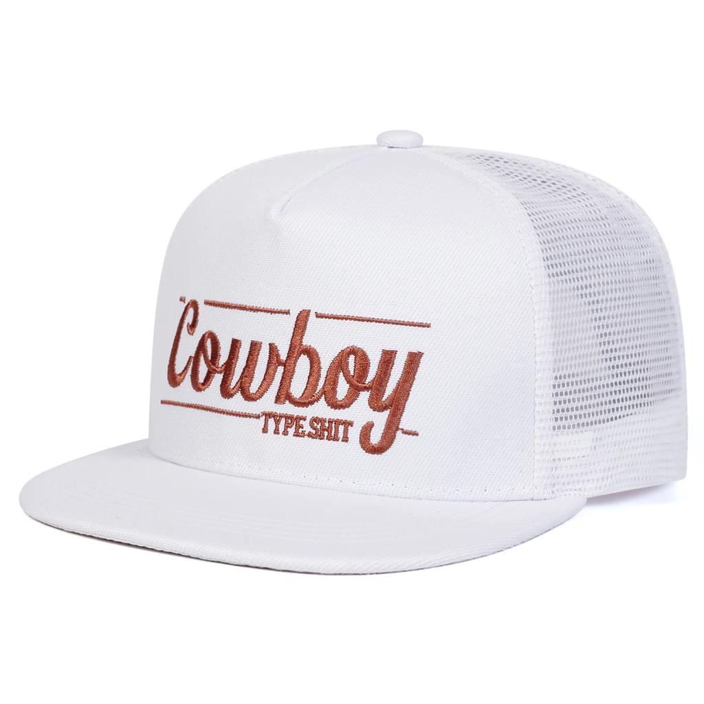 Net Hip-Hop Stitching Stitched Embroidered Alphabet Cowboy Neutral Gender Women Men For Hats Spring Summer Outdoor Adjustable Casual Baseball Caps