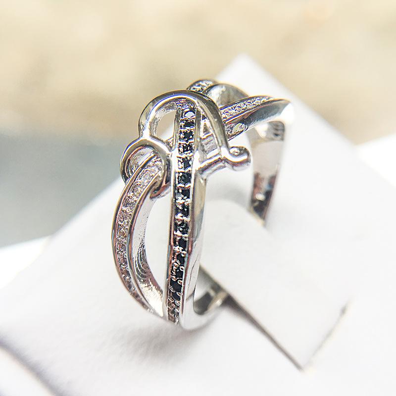 Popular Jewelry Infinite Love Black Zircon Diamond Women S Ring no. 10