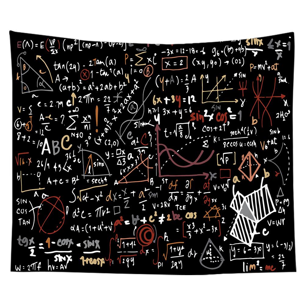 Mathematical Formula Chemical Tapestry Decorative Wall Tapestry Decoration for Bedroom Wall Decor Wall Hanging Tapestry Decor