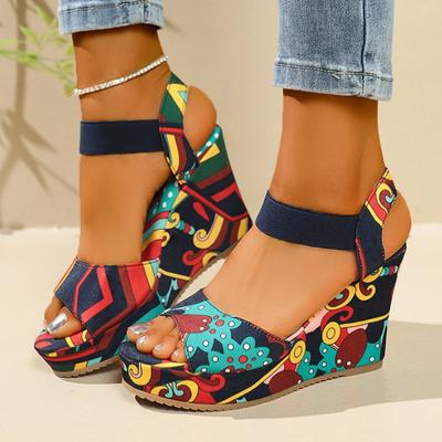 Sandales à Talons Hauts Design de Luxe Fascination Sandales d'Été Pantoufles Compensées pour Femmes Chaussures Jaunes à Plateforme Pas Chères