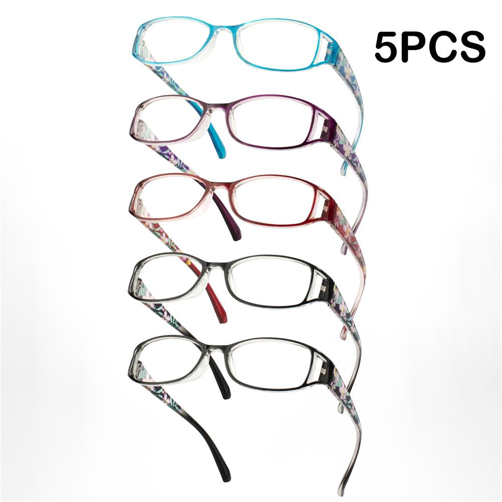 

5PCS Women s presbyopia reading glasses unisex eyegalsses stylish readers for sight with diopter glasses +1.0~4.0 C1