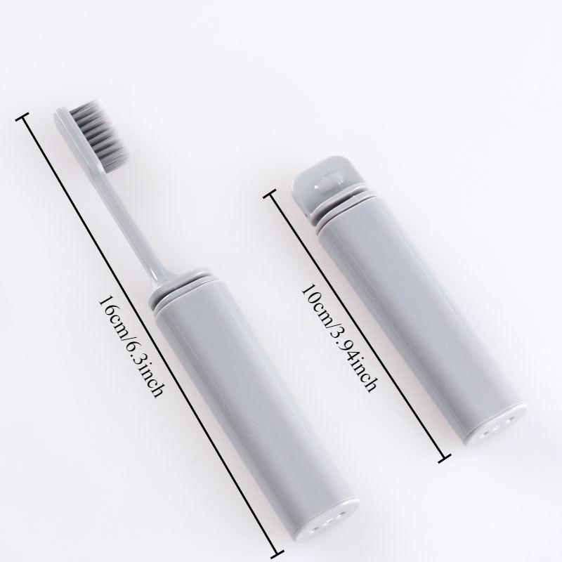 Portable Folding Toothbrush Bamboo Charcoal Soft Hair Travel Portable Independent Packaging Tooth Brush
