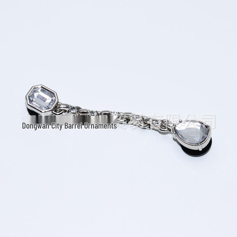 2024 Metal Chain 3D Shoe Flowers & Buckles Accessories