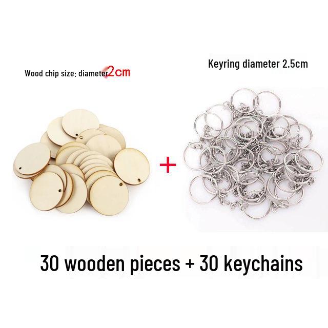 

Расписанный вручную круглый брелок из дерева – Креативный DIY кулон ручной работы