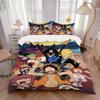 One Piece Bedding 3 Piece Set HD Print Duvet Cover Pillowcases for Teens Adult Bedroom Decoration Christmas Gift C352