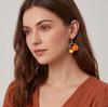 2D acrylic crow earrings funny personality earrings