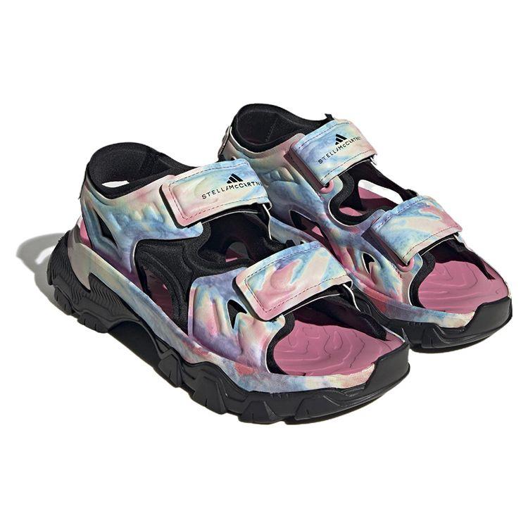 Stella McCartney x adidas  Hika Outdoor Sandal Bliss Pink Frozen Yellow Tie Dye Women Sneakers Multi-Color Core-Black HP8599
