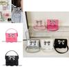 Cute Solid Color Silver Bow Decoration Kid Mini Shoulder Chain Bag For Summer Casual Wear