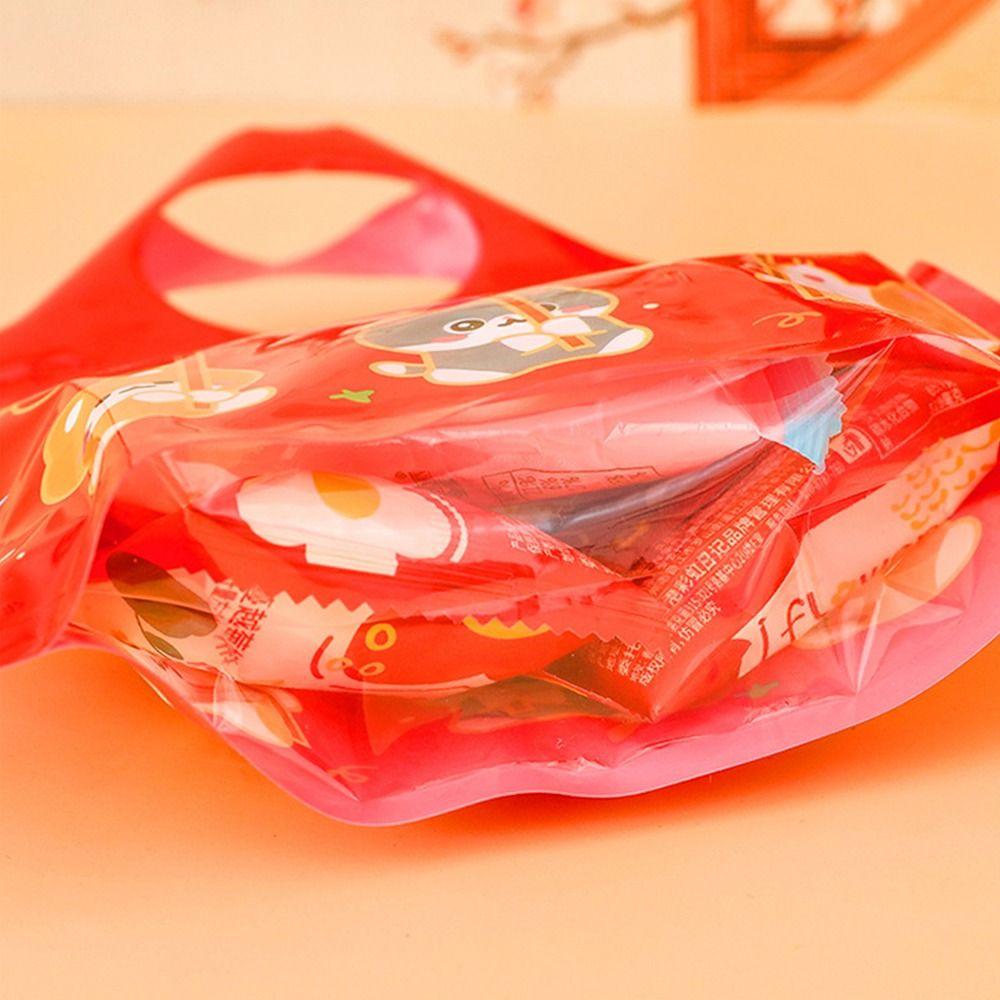 Fashion Multifunction Snack Tote Bag Large Capacity Cartoon Pattern Self Sealing Bag Gift Bag Spring Festival Gift Packaging