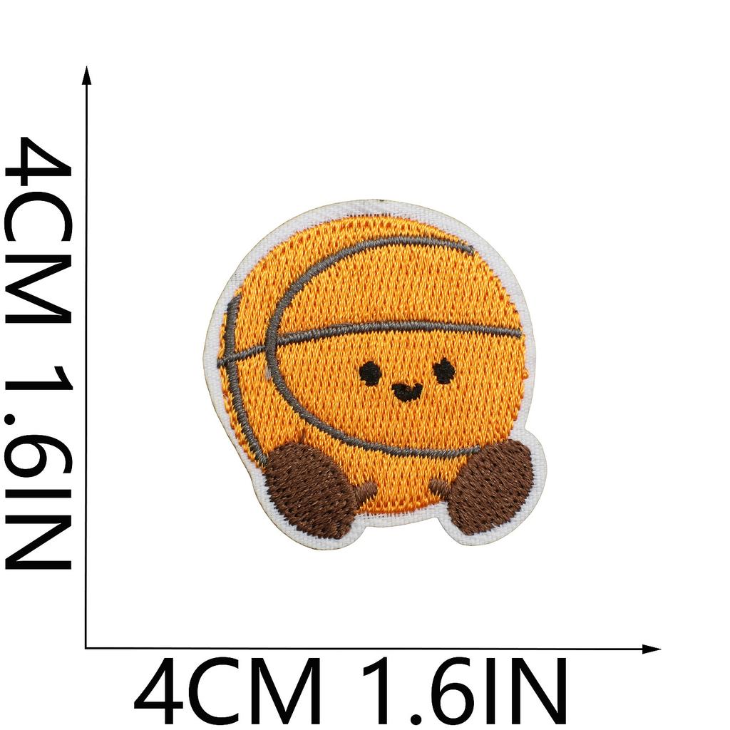 Badminton Racket Embroidery Cloth Sticker Clothes Decoration Volleyball Patch Sticker Sports Children'S Clothes Embellishment Football Embroidery Stam