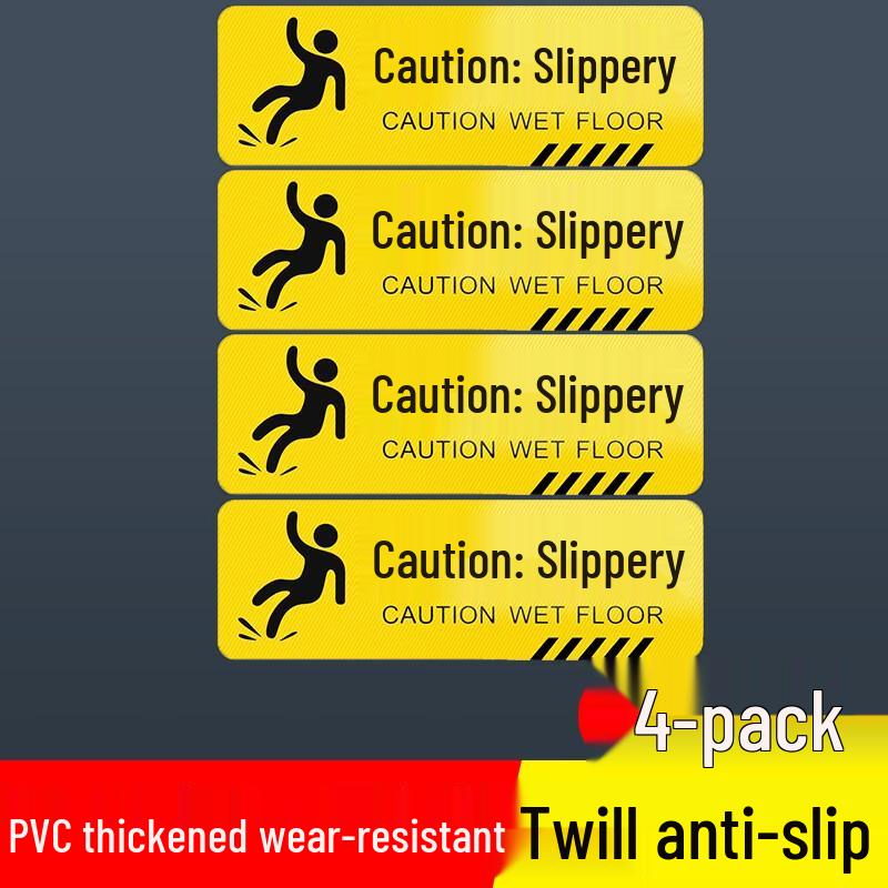 SOXW Caution Steps Slippery Floor/Wall Stickers