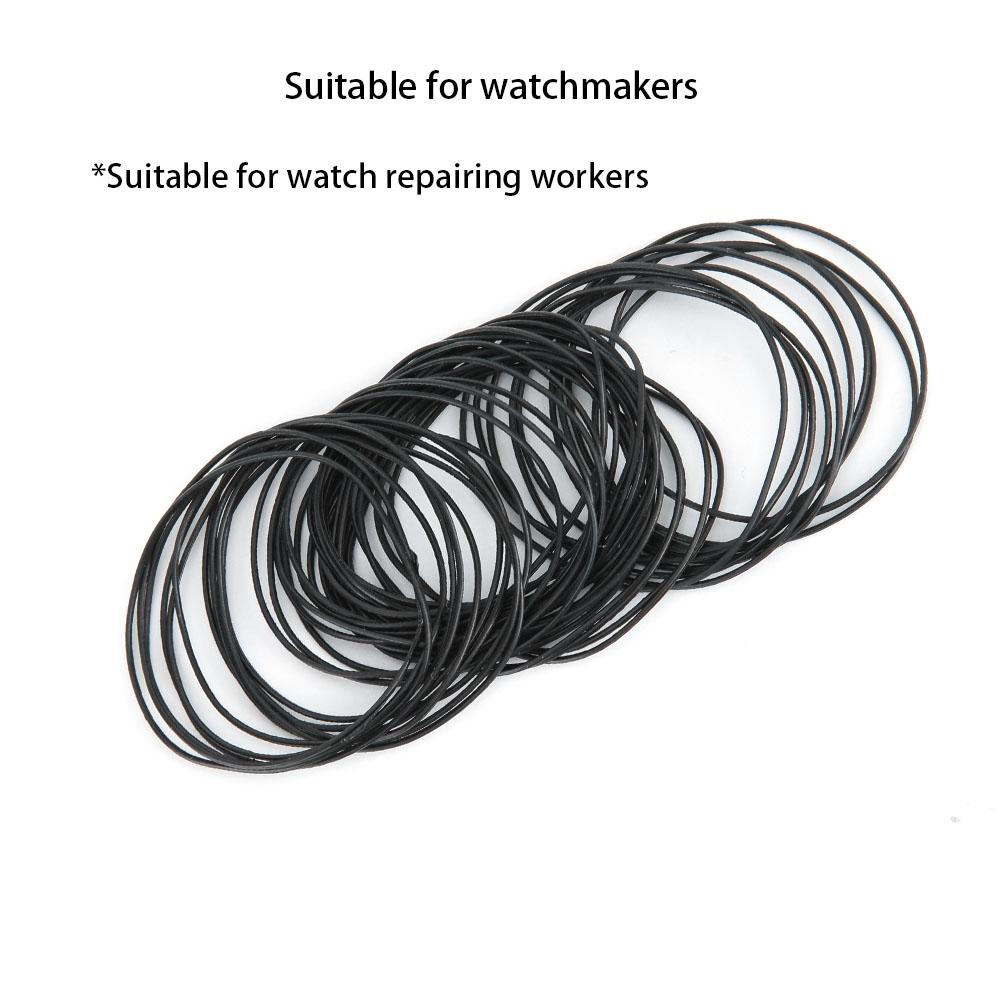 750pcs 0.7mm Waterproof Round Watch Gaskets O Ring Rubber Seal Washers Watch Accessory