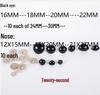 DIY Cross-Stitch Plush Doll Accessories: Eyes, Noses & More