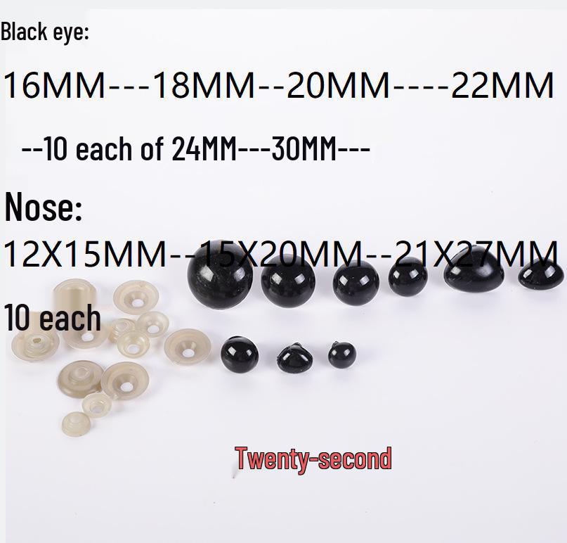 DIY Cross-Stitch Plush Doll Accessories: Eyes, Noses & More