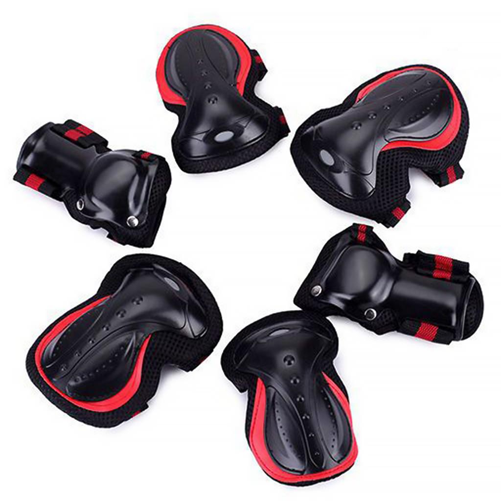 Skateboard Pads Knee Pad Protective Gear Set Wrist Elbow Safety Guard Cycling Outdoor