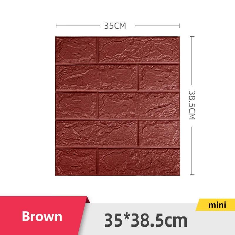 

20 шт. 3D Наклейка на стену Обои Гостиная Спальня ТВ Фон Декор XPE Пена Водонепроницаемая Наклейка на стену Самоклеящаяся Кирпичная наклейка 20pcs 35x38cm