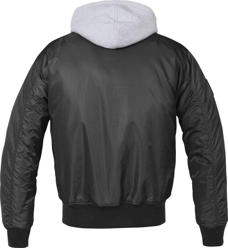 Winter Jacket Brandit MA1 Sweat Hooded Jacket Black-grey