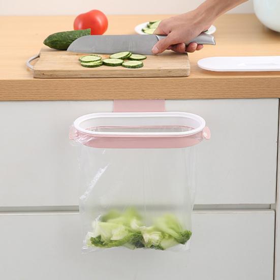 Garbage Bag Holder Kitchen Cupboard Door Drawer Cabinet Hanging Trash Bin Rack