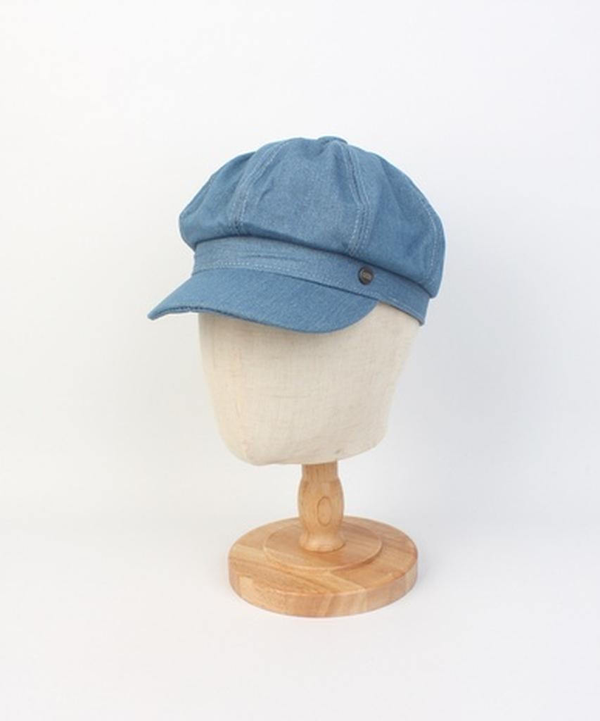 Yunibeosyeolkemiseuteuli Light Denim Logo Newsboy Cap
