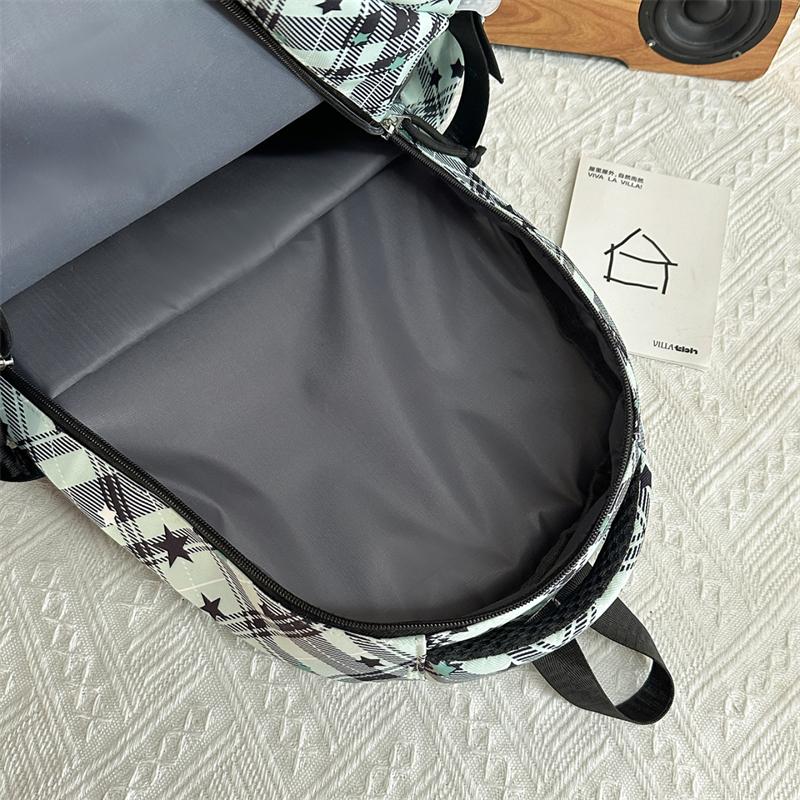 Women's Star Printed Backpack with Coin Purse