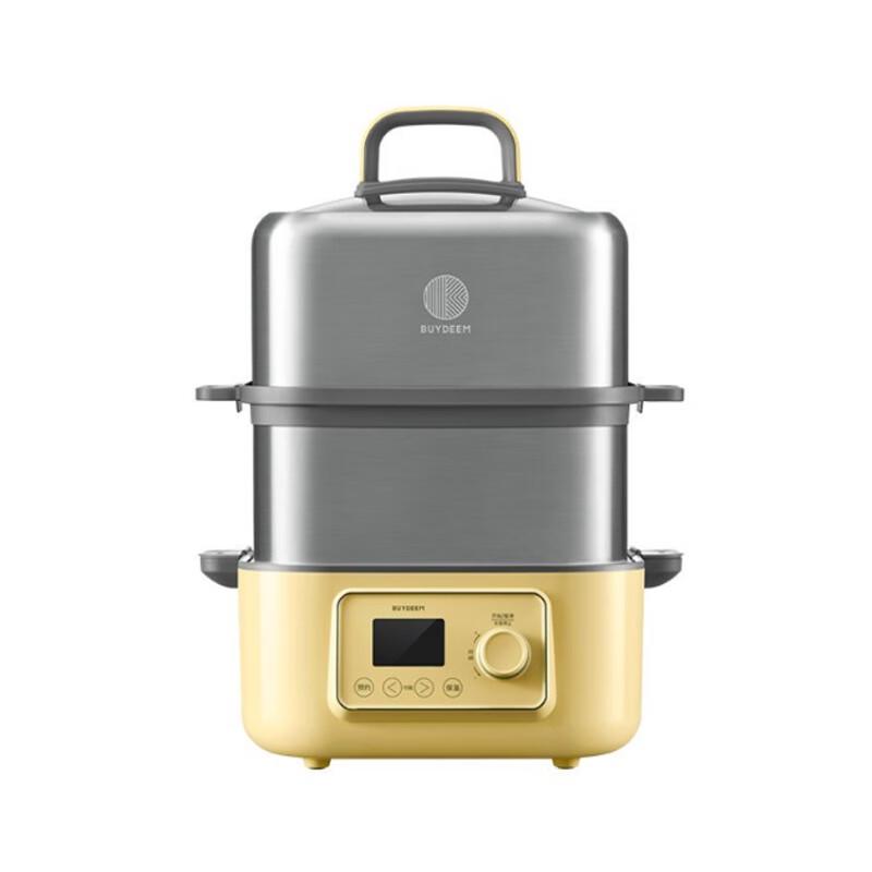 Buydeem 14L Stainless Steel Electric Steamer & Stew Pot CN plug (adapter included)