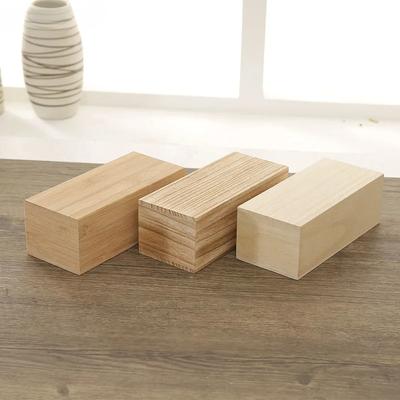 Caja de almacenamiento para el hogar hecha a mano, de madera natural, para guardar postales, organizador de joyas, 19,5 x 8,5 x 7 cm, caja de bambú