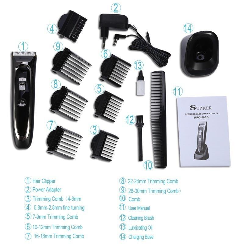hair clipper with 30mm comb