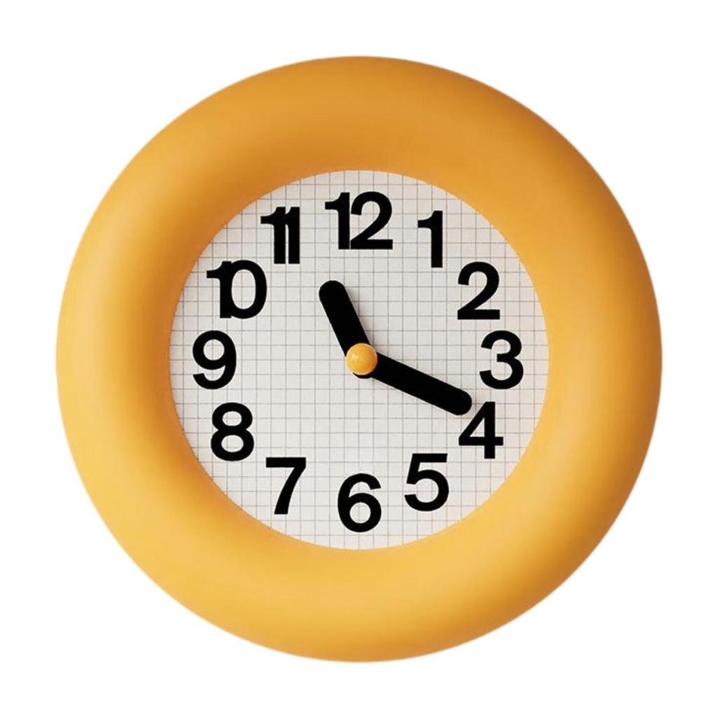 Wall Clock Silent Hanging Clock Office Home Decor Modern Silent Round Wood Clock for Dorm Kitchen Shop Classroom Hotel