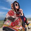 In Summer, There Is a New Sunshade and Sunscreen, Ethnic Style Cloak, and a Photo-keeping Scarf Is Placed Outside the Cloak. Leisure Travel Shawl