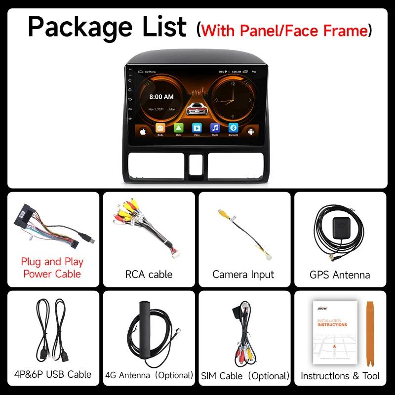 JIUYIN AI Sprachradio 2 Din Android Auto Auto Multimedia Video Player Für Honda CR-V CRV 2 2001 - 2006 Carplay GPS 2 Din DVD