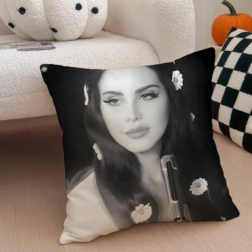 

LLana Del Rey Cushion Cover Linen Pillow Case Soft Breathable Protective Couch Room Decoration 30x30cm