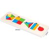 Baby Montessori Early Education Toys Wooden Puzzle Shape Matching Board 3D Puzzle Preschool Educational Toys for Children TMZ
