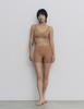 Ninassong Fusing Bra Top & Square Fit Panties (Tanning Beige) Set