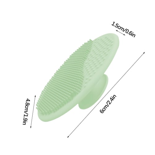 Baby Head Scrubber - Baby Shampoo Brush | Soft Silicone Scalp Comb for Cradle Cap Cleaning, Massage Tool with Suction Cup