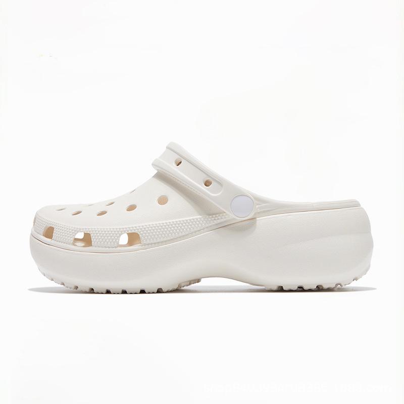 Women s Summer 2025 Thick Sole Clog Sandals with Toe Cover 35/36