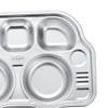 Divided Meal Tray Unbreakable Compartment Dinner Plate Compact Serving Platter for Boy Girls Outdoor Babies Camping Kids