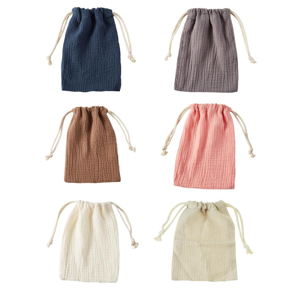 Elegantní organizéry Bavlněné sáčky se stahovací šňůrkou Úložné tašky Domácí doplněk na dárky a párty potřeby Pro každodenní použití