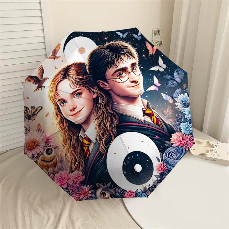 

1PC Harry Potter, Butterflies Umbrella-8-Rib Reinforced, Automatic Open, Lightweight & Durable, Cute Fashion Accessory for Outdoor, D2632