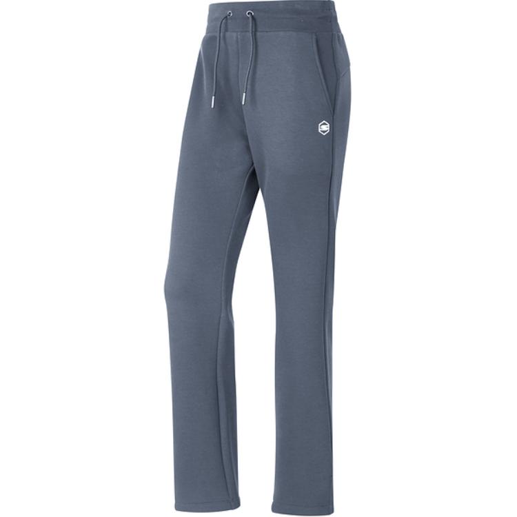 Skechers Goknit Comfortable Sports Series Soft Fashion Knitted Solid Color Lace-Up Wide-Leg Casual Pants Women Bottoms Embossed-Gray P324W015-02GB