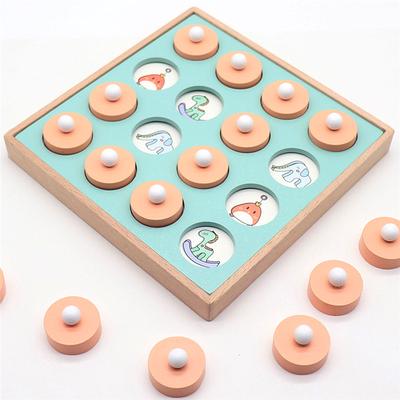 3D Wooden Memory Match Chess Game Children Early Educational Puzzles Party Game