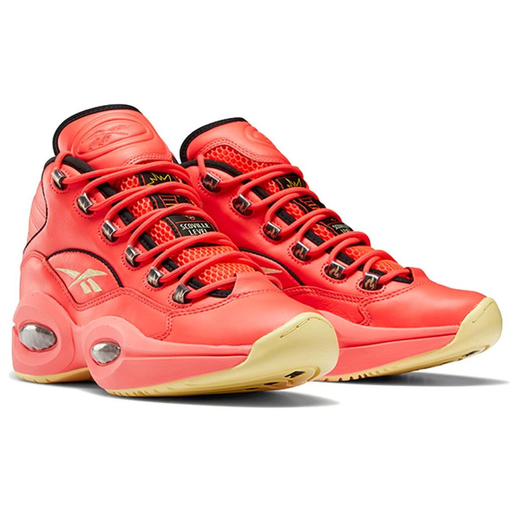 Hot Ones X Reebok Question Mid The Last Dab Men Sneakers Red Neon-Cherry Black GV7093